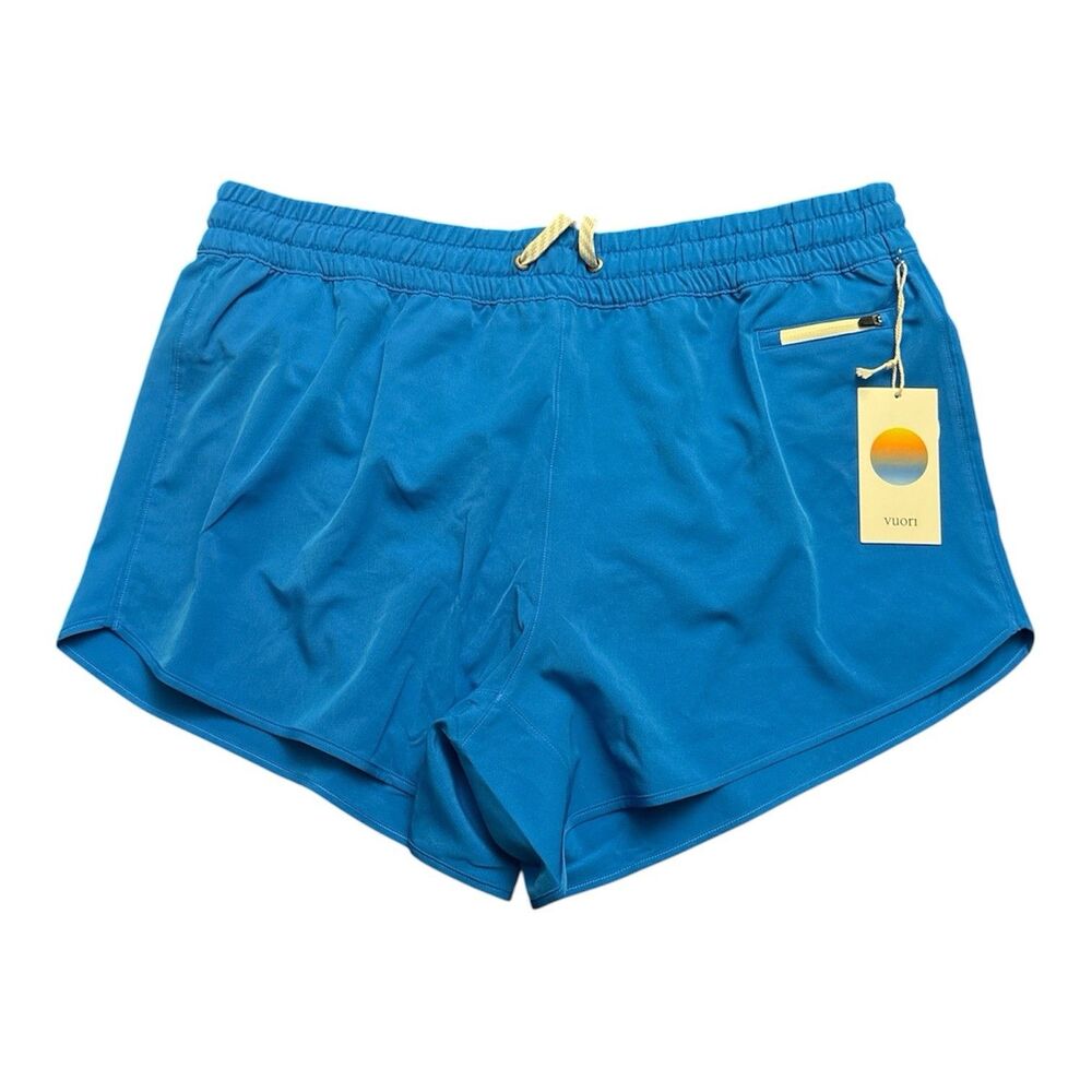 Vuori Women’s Clementine Shorts Sz Large 4” Inseam Regatta Blue New w/tag